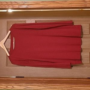 *3 for $12* J. Jill Burgundy Tunic Pima Cotton Size L
